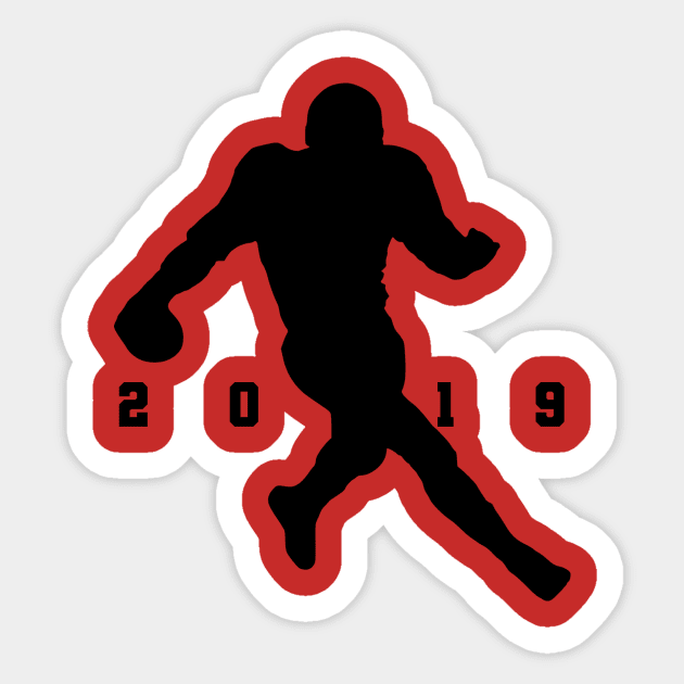 American Football Season 2019 T-Shirt Sticker by TATOH